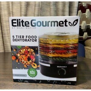 New Food Dehydrator, 5 BPA-Free 11.4" Trays Adjustable Temperature